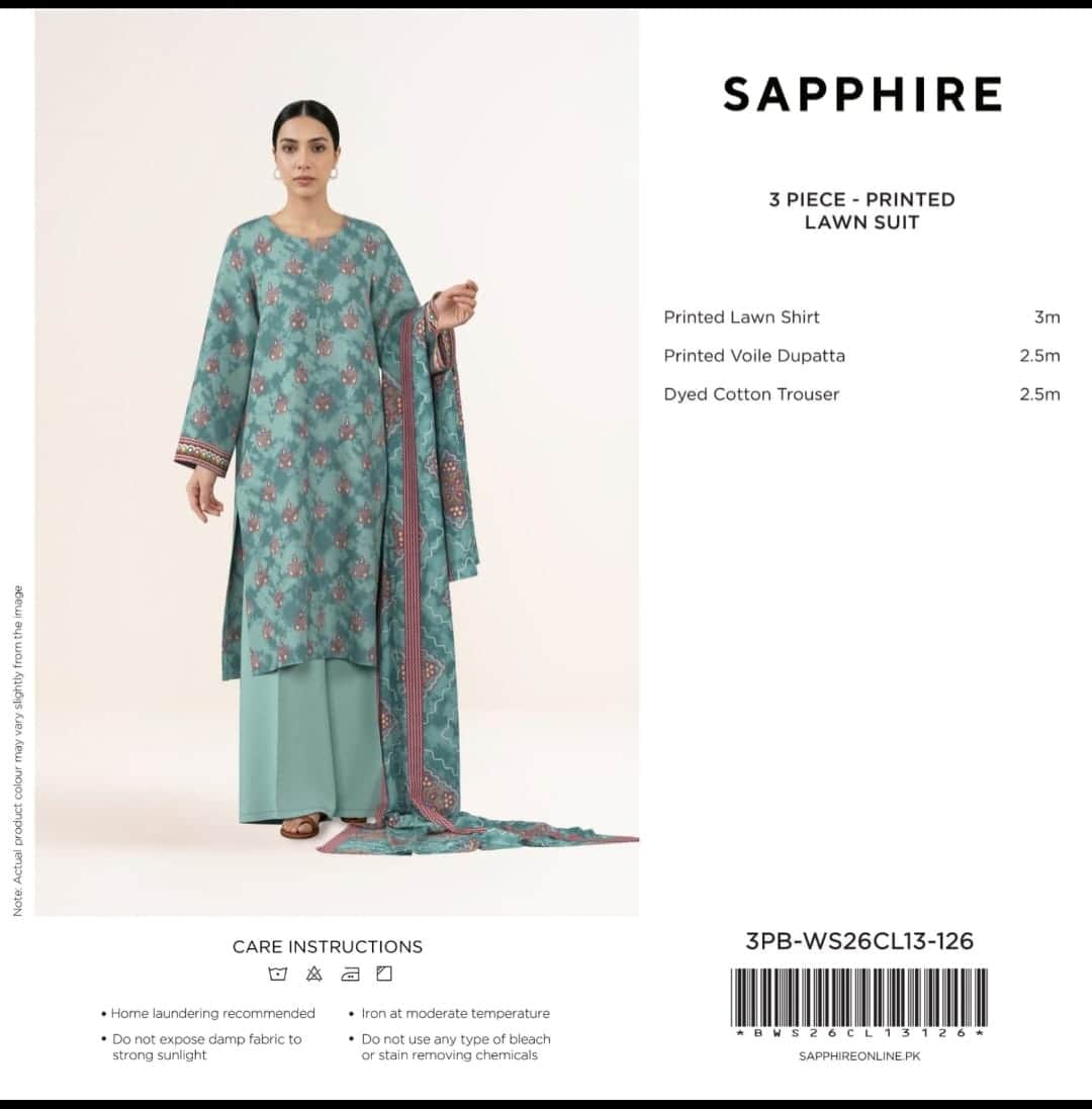 SAPPHIRE 3PB-WS26CL13-126 Unstitched Collection